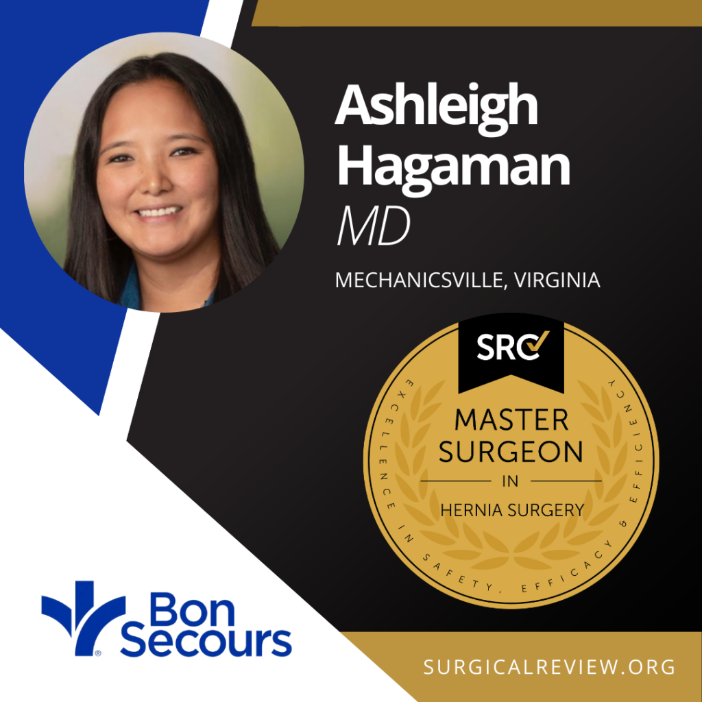 SRC-accredited Master Surgeon Ashleigh Hagaman, MD