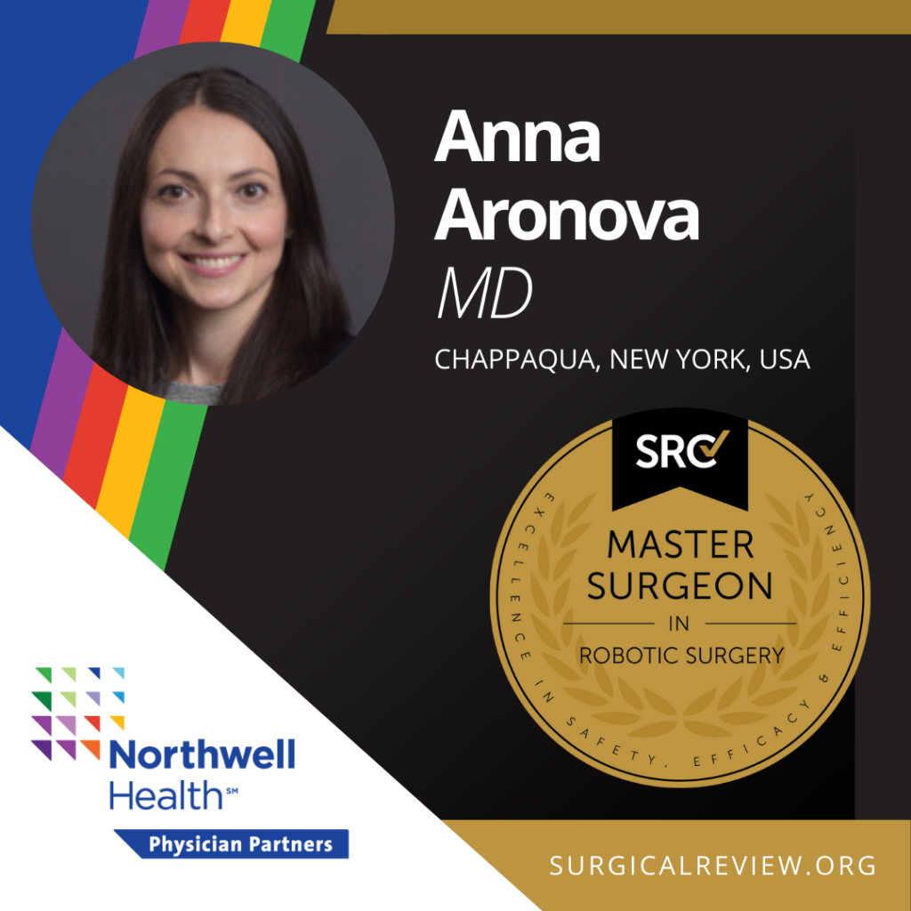 SRC-accredited Master Surgeon in Robotic Surgery Anna Aronova, MD