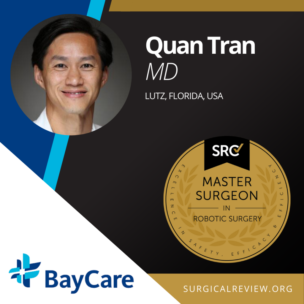 SRC-accredited Master Surgeon in Robotic Surgery Quan Tran, MD